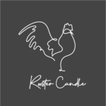 Rooster Candle logo graphite 2